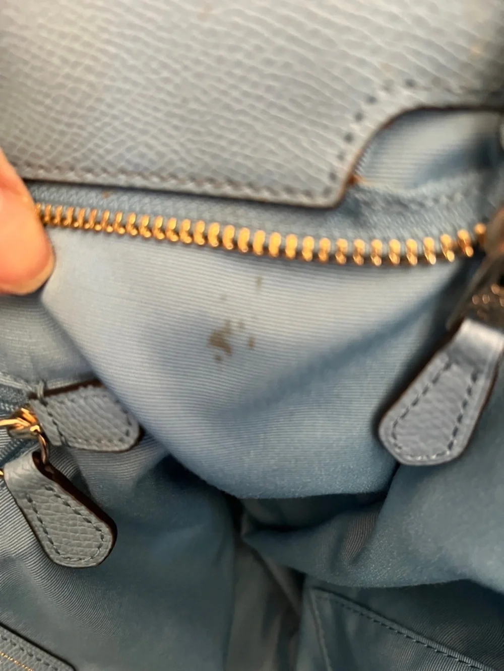 Coach City Zip Pebbled Leather Tote Gold Hardware Hangtag 2015 - Picture 14 of 17